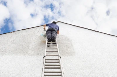 Peinture extérieure à Louvres — façades et ravalement
